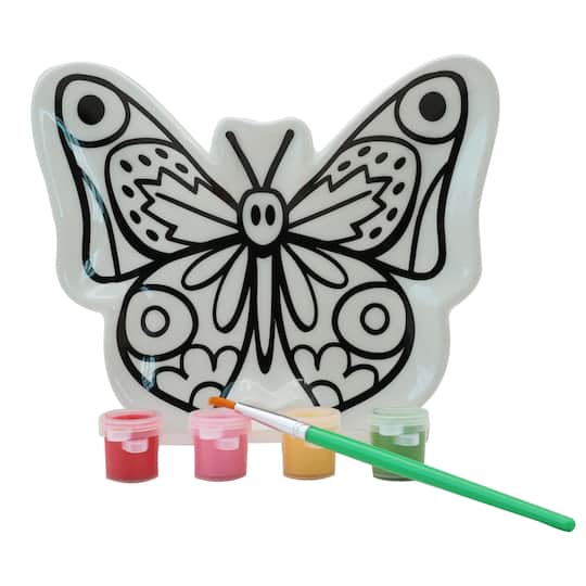 Spring Butterfly Color-In Plate Kit by Creatology&#x2122;
